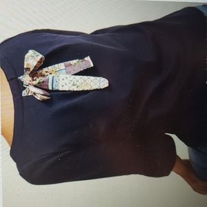 Modcloth Women's Spiffed Up Saturday Pullover Top With Back Tie Sz XS